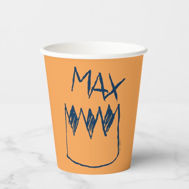 Max & Crown Sketch Paper Cups (Front)