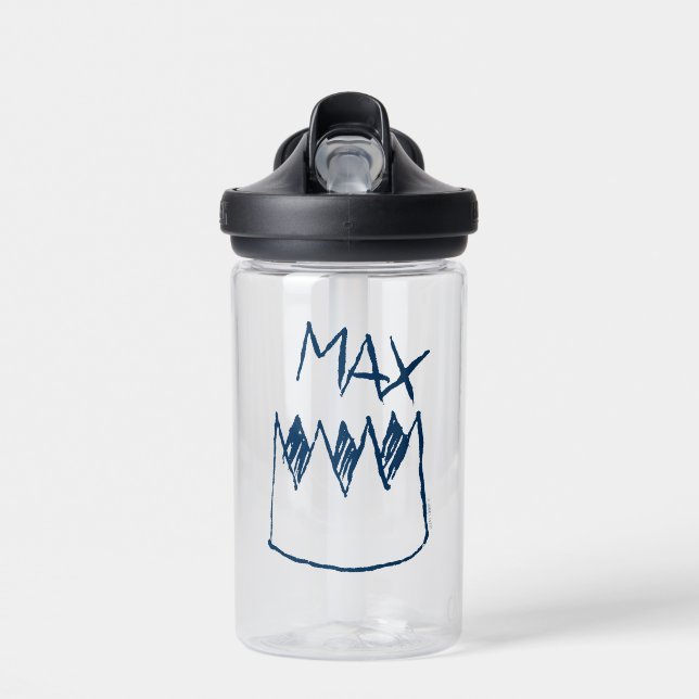 Max & Crown Sketch Water Bottle (Front)