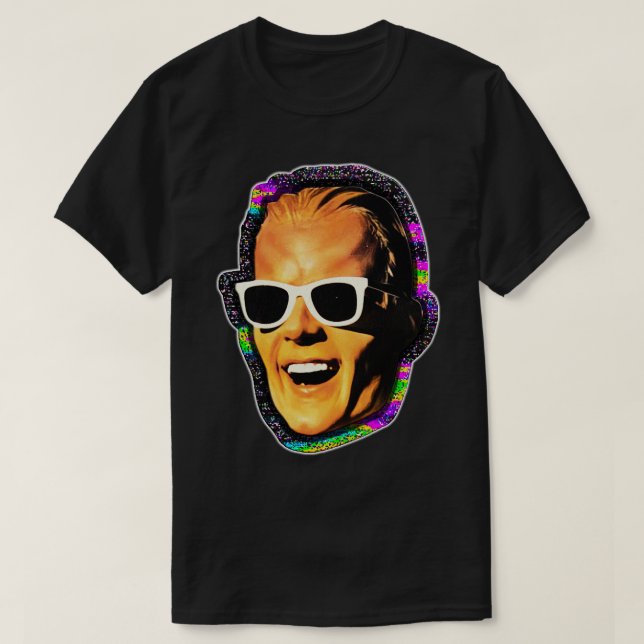 MAX HEADROOM 80s Cult TV Show T-Shirt (Design Front)