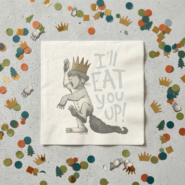 Max | I'll Eat You Up! Napkin (Generated image of napkin on table)