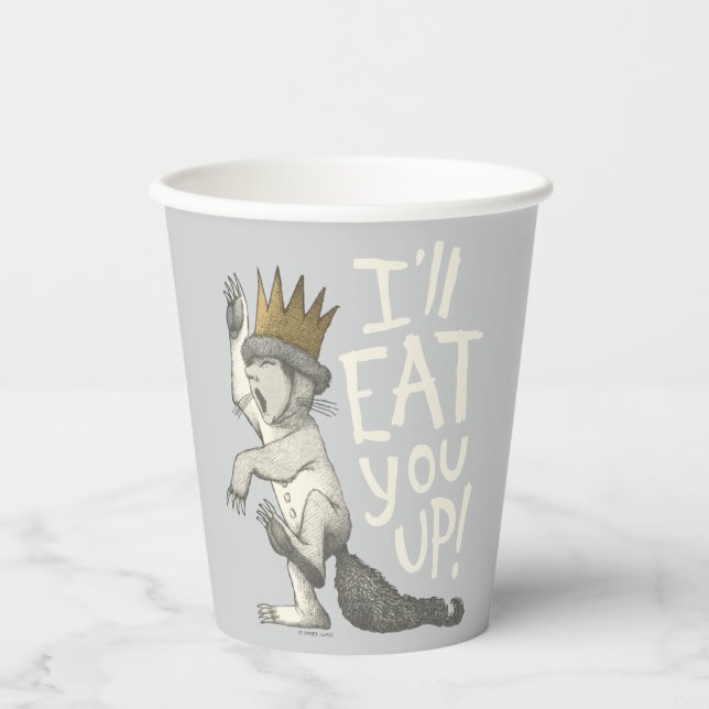 Max | I'll Eat You Up! Paper Cups (Front)