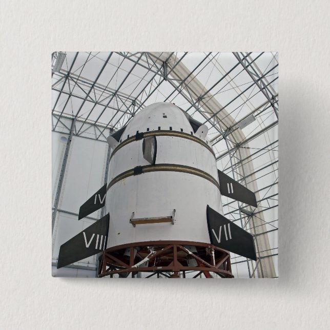 Max Launch Abort System vehicle 15 Cm Square Badge (Front)