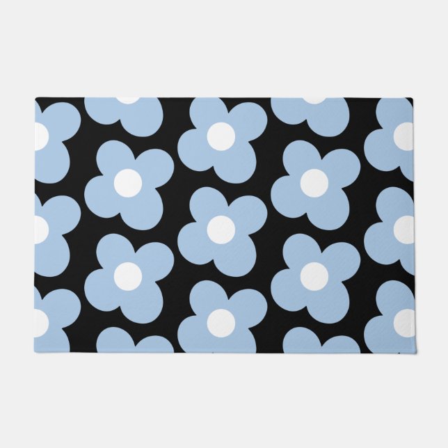 Max Scandi Daisy Blue Doormat (Front)