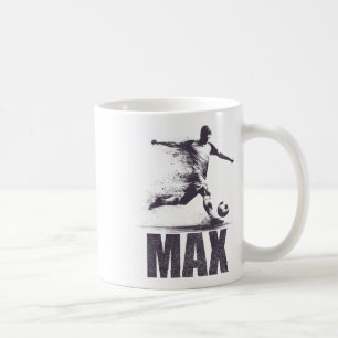 Max Soccer Boys Personalised First Name Max Coffee Mug