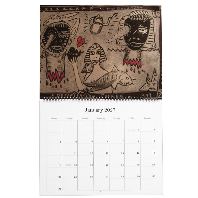 Max Sturdivant 2008 Calendar (Jan 2027)