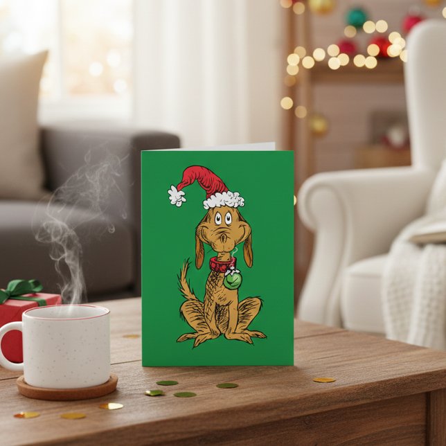 Max the Dog in Santa Hat Card (Creator Uploaded)