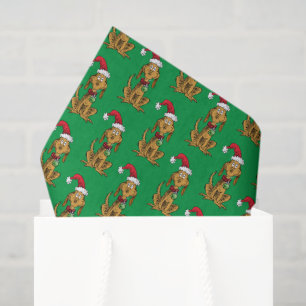 Max the Dog in Santa Hat Tissue Paper