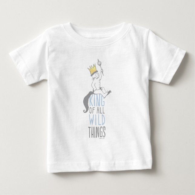 Max | The King of All Wild Things - Blue Baby T-Shirt (Front)