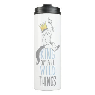 Max   The King of All Wild Things - Blue Thermal Tumbler