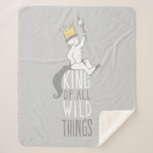 Max   The King of All Wild Things Sherpa Blanket