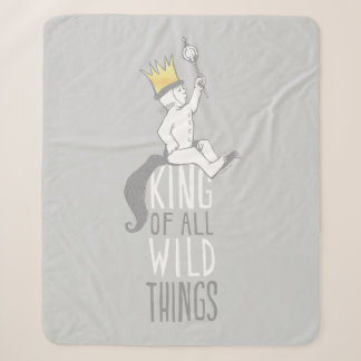 Max | The King of All Wild Things Sherpa Blanket