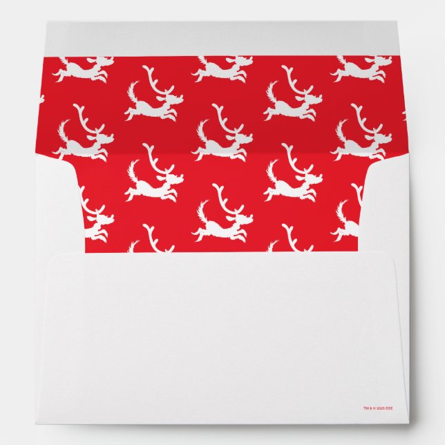 Max the Reindeer Silhouette Envelope (Back (Bottom))