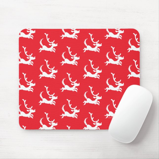 Max the Reindeer Silhouette Mouse Pad (With Mouse)