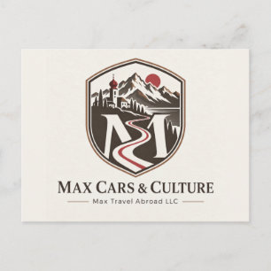 Max Travel Abroad Road Trip Holiday Postcard