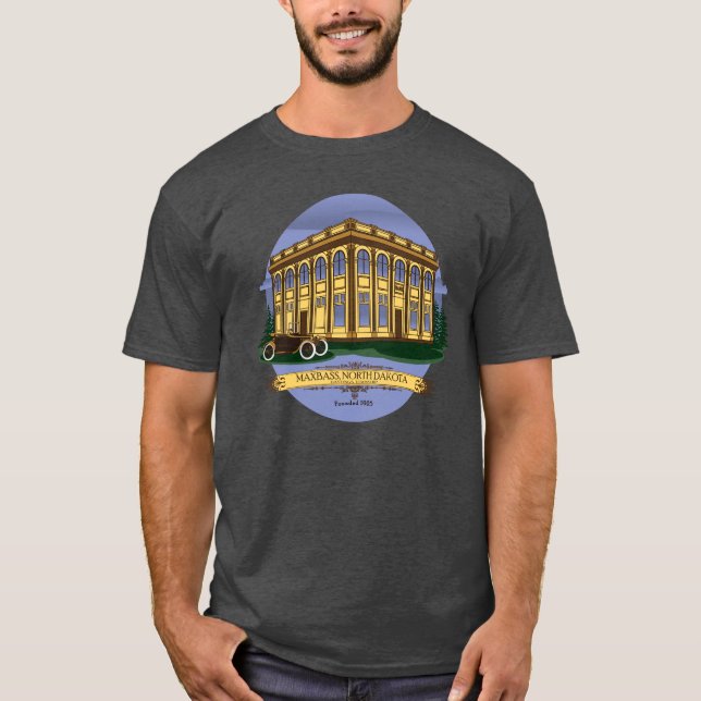 Maxbass Historic Town Square  T-Shirt (Front)