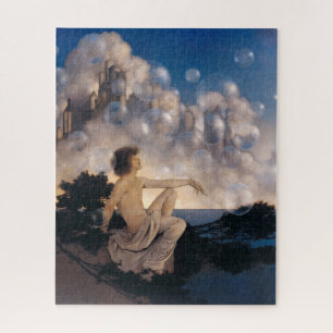 Maxfield Parrish Air Castles 1904 Vintage Fantasy  Jigsaw Puzzle