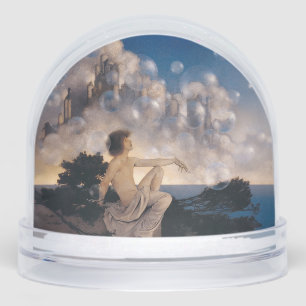 Maxfield Parrish Air Castles 1904 Vintage Fantasy  Snowglobe