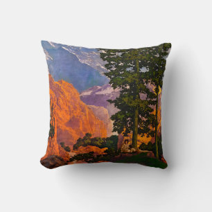 Maxfield Parrish art Cushion