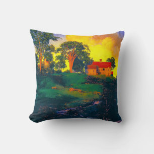 Maxfield Parrish art Cushion