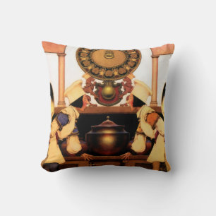 Maxfield Parrish art Cushion