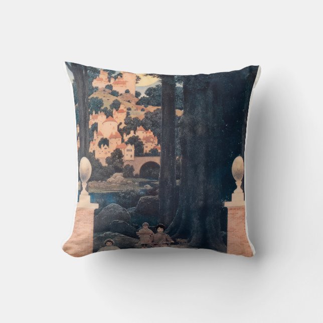 Maxfield Parrish art painting Cushion (Front)