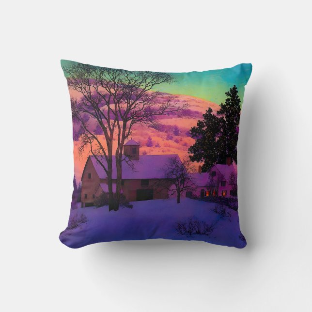 Maxfield Parrish art style Cushion (Front)
