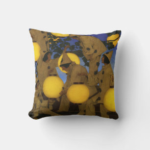 Maxfield Parrish art style Cushion