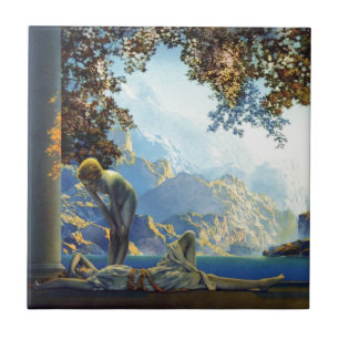 Maxfield Parrish Daybreak Ceramic Tile