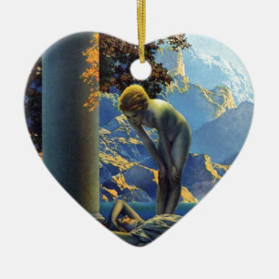 Maxfield Parrish Daybreak Ceramic Tree Decoration