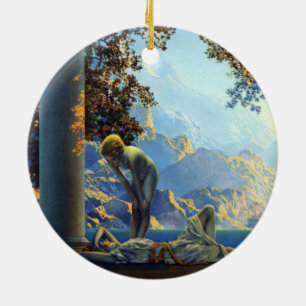 Maxfield Parrish Daybreak II Ceramic Tree Decoration