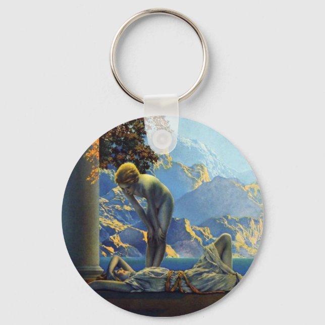 Maxfield Parrish Daybreak Key Ring (Front)