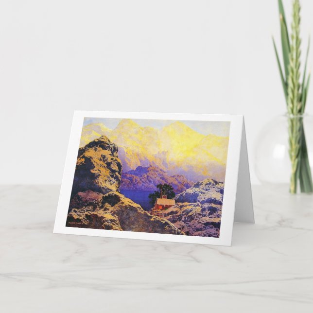 Maxfield Parrish, Getting Away From it All, 1941 Card (Front)