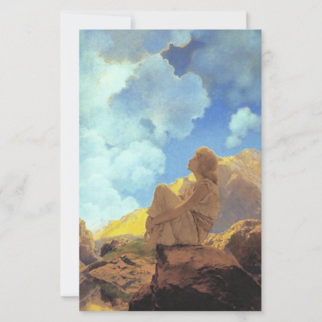 Maxfield Parrish Morning 1922 Cloud Blue Fine Art (Front)