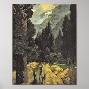 Maxfield Parrish - Poet's Dream (1901) Poster