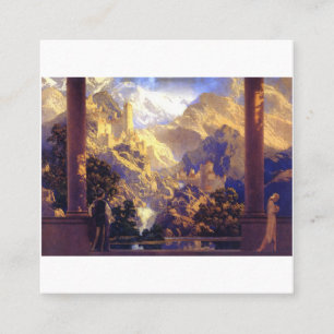 Maxfield Parrish Romance 1922 Square Business Card