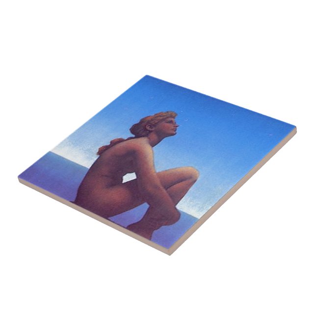 "Maxfield Parrish Stars" Tile (Side)