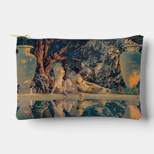 Maxfield Parrish The Garden of Allah 1918 Fine Art Accessory Pouch (Front)