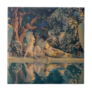 Maxfield Parrish The Garden of Allah 1918 Fine Art Ceramic Tile
