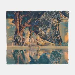 Maxfield Parrish The Garden of Allah 1918 Fine Art Fleece Blanket