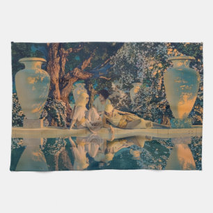 Maxfield Parrish The Garden of Allah 1918 Fine Art Tea Towel