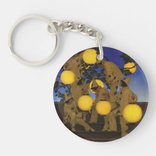 Maxfield Parrish The Lantern Bearers 1908 Vintage Key Ring