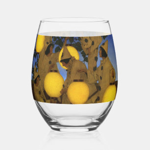 Maxfield Parrish The Lantern Bearers 1908 Vintage Stemless Wine Glass