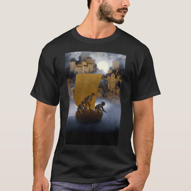 Maxfield Parrish - Wynken Blynken And Nod - T-Shirt (Front)