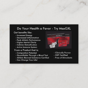 MaxGXL Product Cards