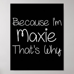 Maxie Funny Personalised Birthday Women Name Gift Poster