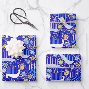 Maximal Hanukkah Wrapping Paper Sheet