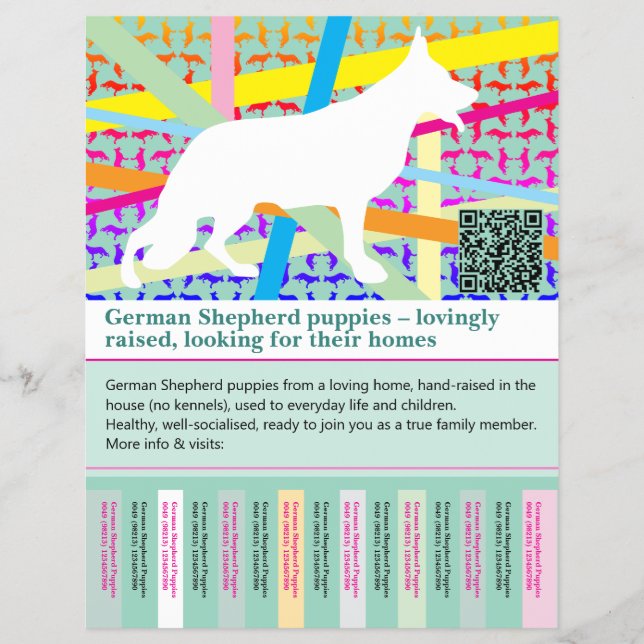 Maximal Shepherd Dog personalised Flyer (Front)
