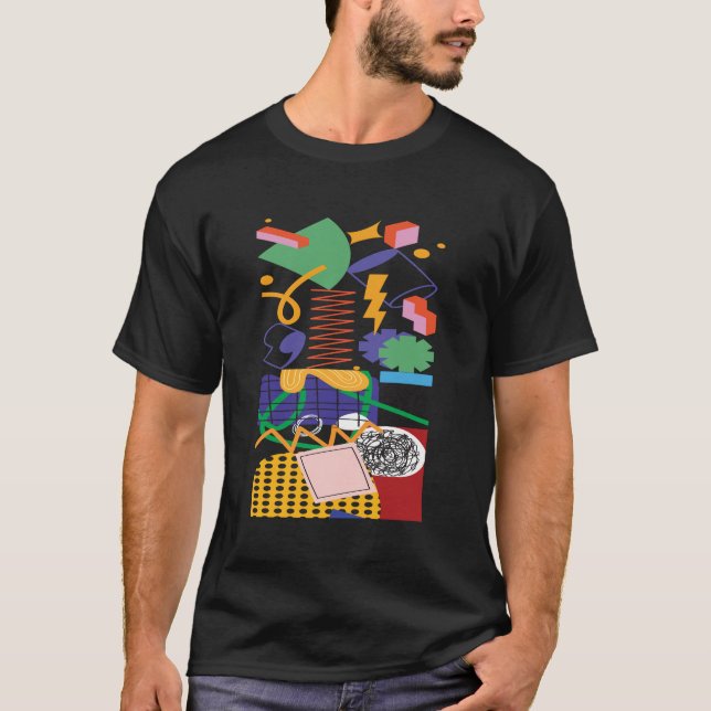 Maximalist Art Inspired Design  T-Shirt (Front)