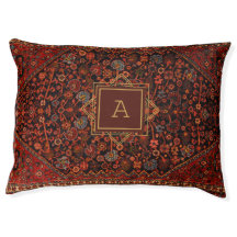 Maximalist Decor Monogrammed Vintage Rug Pattern