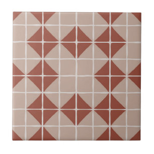 Maximalist Geometric Tile Pattern (Terracotta)
